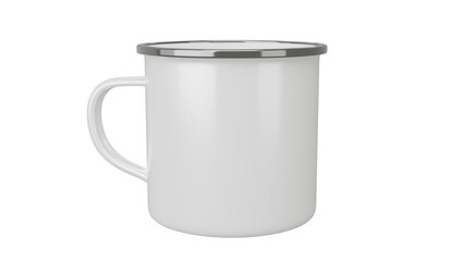 Coffee Camp Mug on isolated background. 3d render