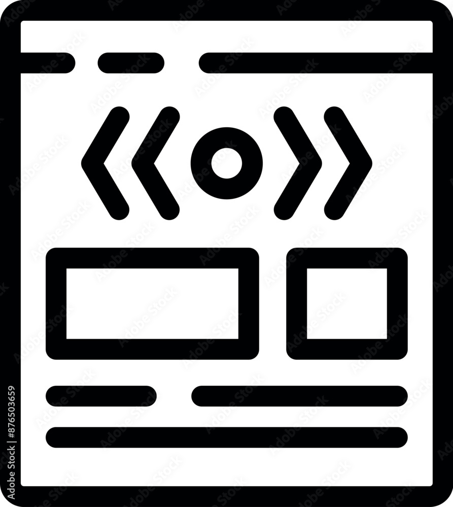 Poster responsive web design layout adapting to different screen sizes