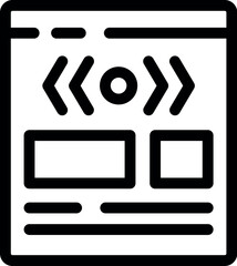 Responsive web design layout adapting to different screen sizes