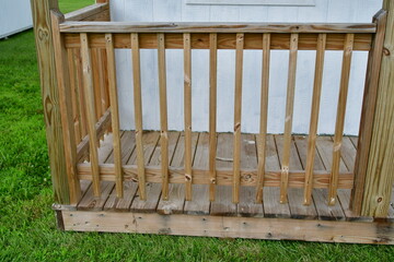 Wooden Deck Railing