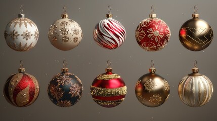 Festive Christmas Ornaments Mockup Collection