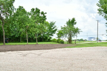 Gravel and Dirt in a Driveway