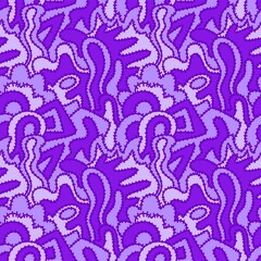 Abstract seamless paint spots doodle pattern for wrapping paper and fabrics