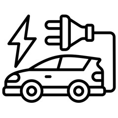 Electric Car Icon