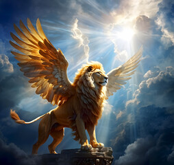 Heavenly winged lion