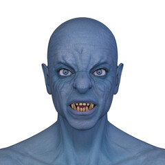 エイリアンの顔　3DCGレンダリング