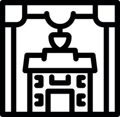 Crane is lifting a house during a home moving process