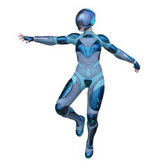サイバーウーマン　3DCGレンダリング