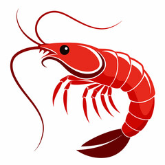 Stunning Shrimp Silhouette Perfect for Your Marine Art Projects