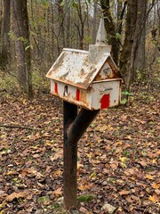 bird house in the forest