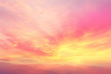 Obraz premium Soft pastel sunset sky, vibrant colors. 