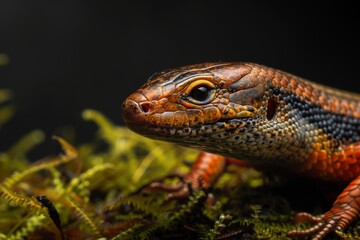 Obraz premium Full body view of Skink, in natural habitat, full body shot, full body View