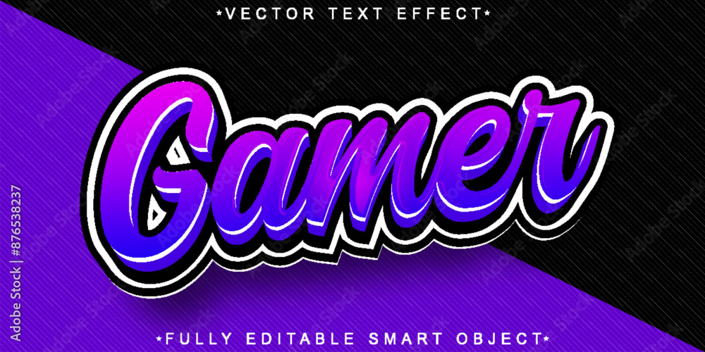 Poster esport gamer vector fully editable smart object text effect