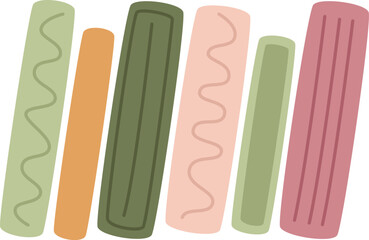 Bookshelf Literature Hand Drawn