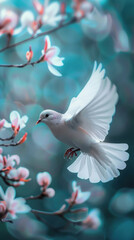 Obraz premium International Day of Peace. Harmony on the International Day of Peace and Freedom. A worldwide collaboration celebrating the peaceful coexistence of different cultures and the pursuit of freedom and e