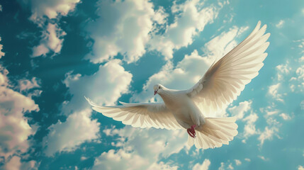 Fototapeta premium International Day of Peace. Harmony on the International Day of Peace and Freedom. A worldwide collaboration celebrating the peaceful coexistence of different cultures and the pursuit of freedom and e