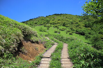 霧降高原とその周辺の風景