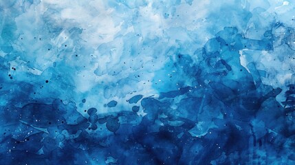 Obraz premium Abstract trendy texture in blue watercolor ideal for design