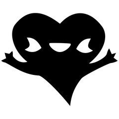 Naklejka premium Ghost Heart