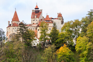 Fototapeta premium Europe, Romania. Bran. Castle Bran, Exterior. Dracula's Castle.