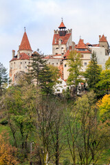 Fototapeta premium Europe, Romania. Bran. Castle Bran, Exterior. Dracula's Castle.