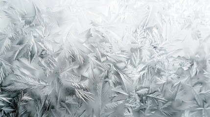 Glass background covered in frost