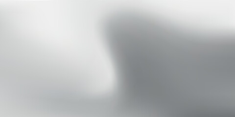 Naklejka premium Smooth grey wavy gradient background. Soft liquid wallpaper. Silk nacre color texture for banner, flyer, presentation, graphic design