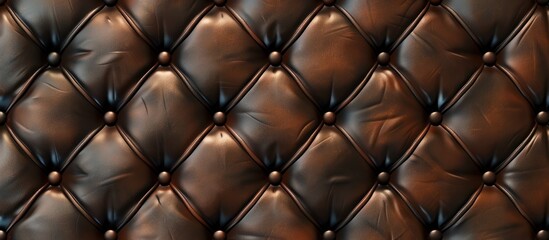 Fototapeta premium Brown Leather Upholstery Texture