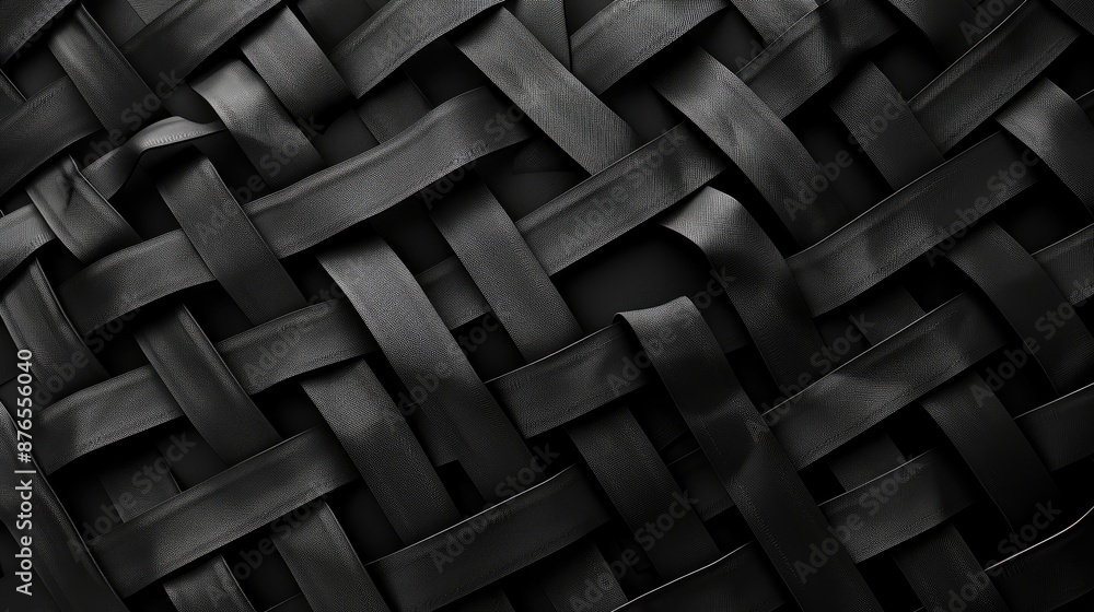 Aufkleber abstract black background with seamless pattern resembling conveyor belt texture
