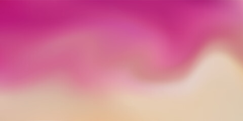 Abstract colored pink and yellow waves banner background