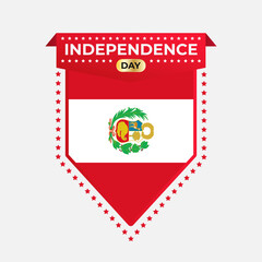 Peru Independence Day Banner Design