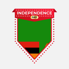 Obraz premium Zambia Independence Day Banner Design