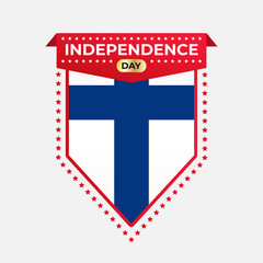 Fototapeta premium Finland Independence Day Banner Design