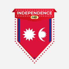 Fototapeta premium Nepal Independence Day Banner Design