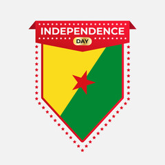 French Guiana Independence Day Banner Design