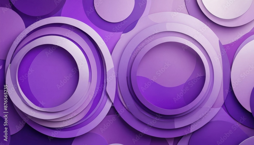 Poster abstract purple circle background.