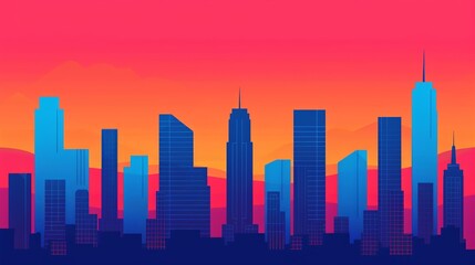 Obraz premium Smart cities integrating IoT and AI to optimize urban infrastructure and services, improving sustainability and quality of life for residents. Background Illustration, Bright color tones, ,