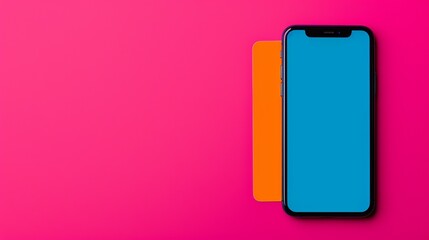 Mobile payments enabling convenient and secure transactions via smartphones, transforming payment systems and enhancing financial inclusivity. Background Illustration, Bright color tones, ,