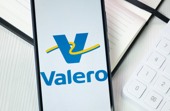 New York, USA - 30 June 2024: Valero Energy Logo or Icon on Phone Screen