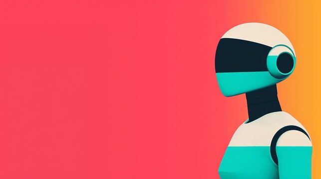 Advanced robotics leveraging AI for complex tasks in healthcare, manufacturing, and exploration, enhancing productivity and capabilities. Background Illustration, Bright color tones, , Minimalism,