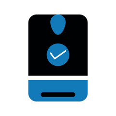 Mobile account login vector icon