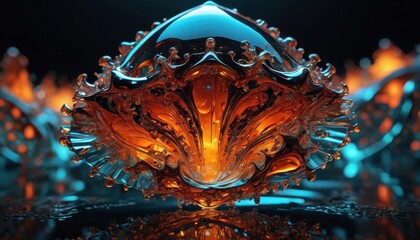 Abstract Liquid Sculpture.
