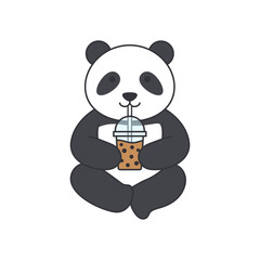 cute panda cartoon