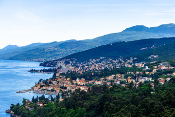 Fototapeta premium Opatija, croatia coastline view on may 27, 2024
