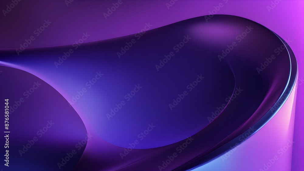 Poster gradient purple abstract shape with smooth edges