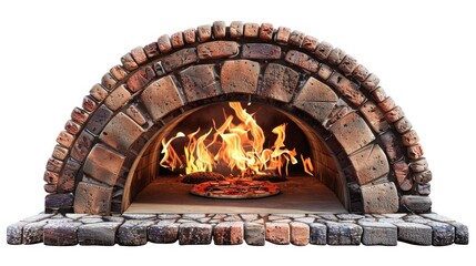 A pizza oven on a white background..