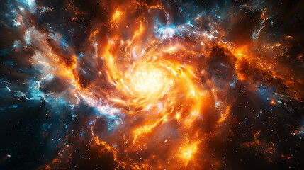 Fototapeta premium futuristic hyperspace stars travel concept, fantasy travelling in deep space, abstract science fiction pattern