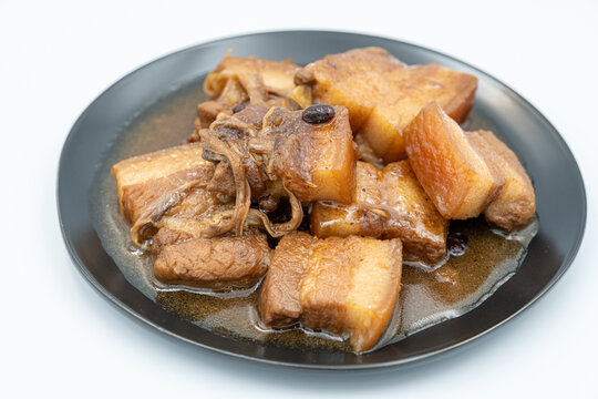 Philippine Top Dish which is the Pork Adobo. This is a bisaya sweet version which is the Pork Humba with Tausi beans and Banana Blossom