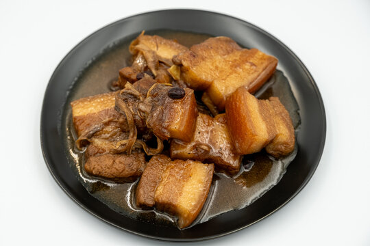 Philippine Top Dish which is the Pork Adobo. This is a bisaya sweet version which is the Pork Humba with Tausi beans and Banana Blossom