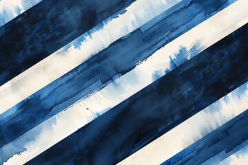 Abstract blue and white watercolor stripes background for modern design, perfect for minimalist and contemporary projects. 
